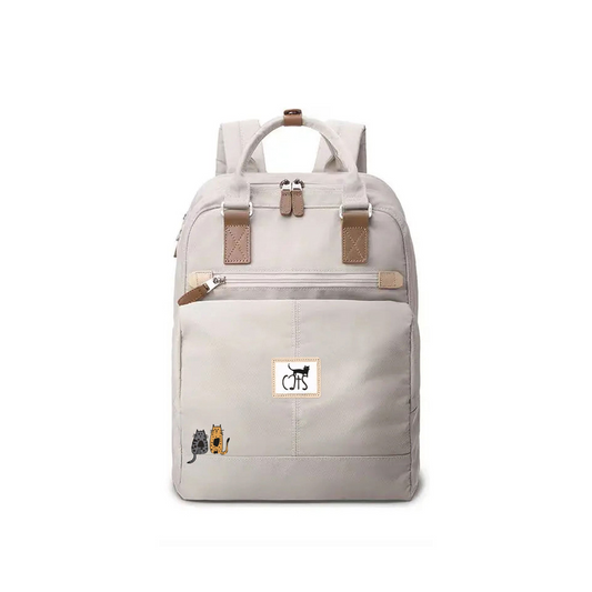 Biggdesign Cats Laptop Backpack, White