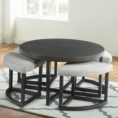 Yukon Coffee Table with Stools