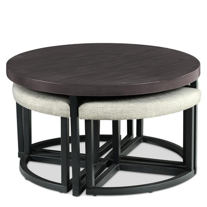 Yukon Coffee Table with Stools