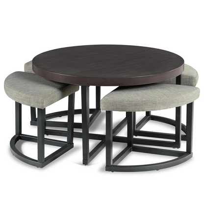 Yukon Coffee Table with Stools