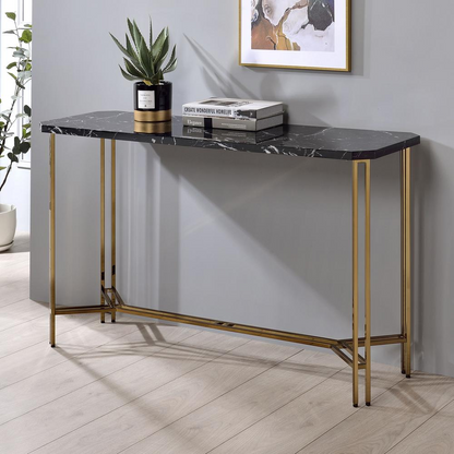 Daxton Faux Marble Sofa Table