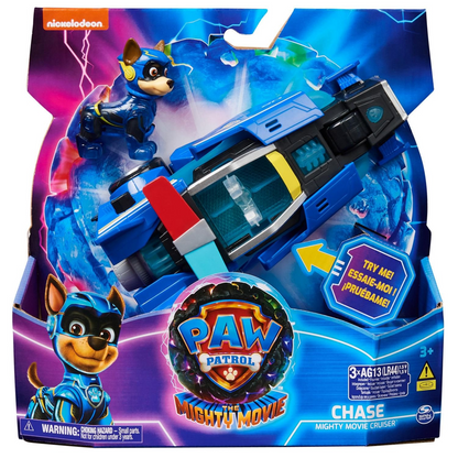 PAW Patrol: The Mighty Movie, Toy Car with Chase Mighty Pups Action Figure