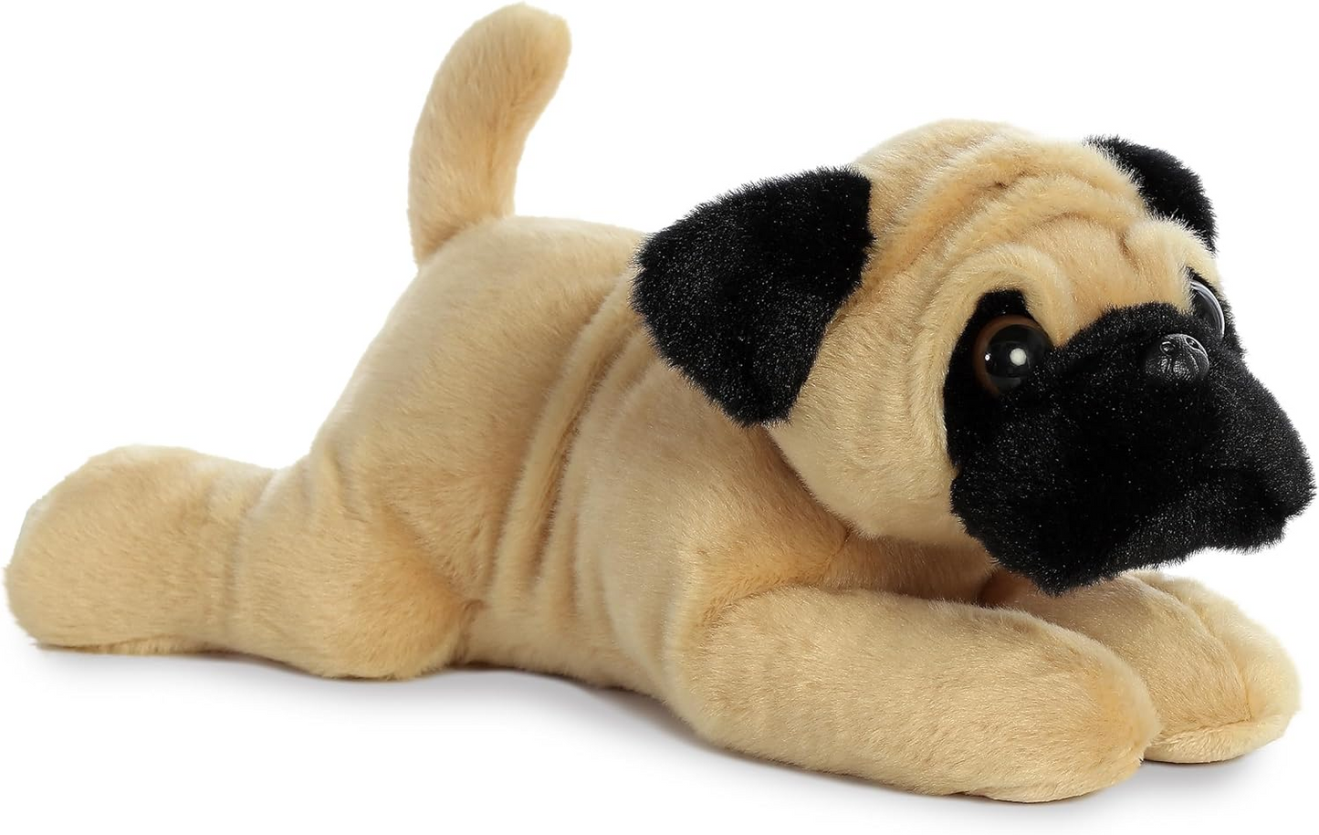 Aurora Pug-ger Pug Dog Flopsie Plush Stuffed Animal 12"