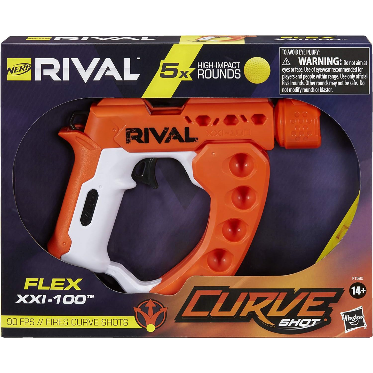 NERF Rival Curve Shot - Flex XXI-100 Blaster