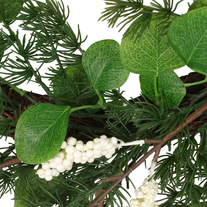 25.5" LEAVES/BERRY WREATH