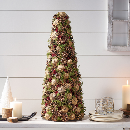 PINE CONE TABLE TOP TREE