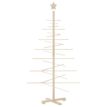 vidaXL Wooden Christmas Tree for Decoration 59.1" Solid Wood Pine