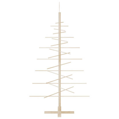 vidaXL Wooden Christmas Tree for Decoration 59.1" Solid Wood Pine