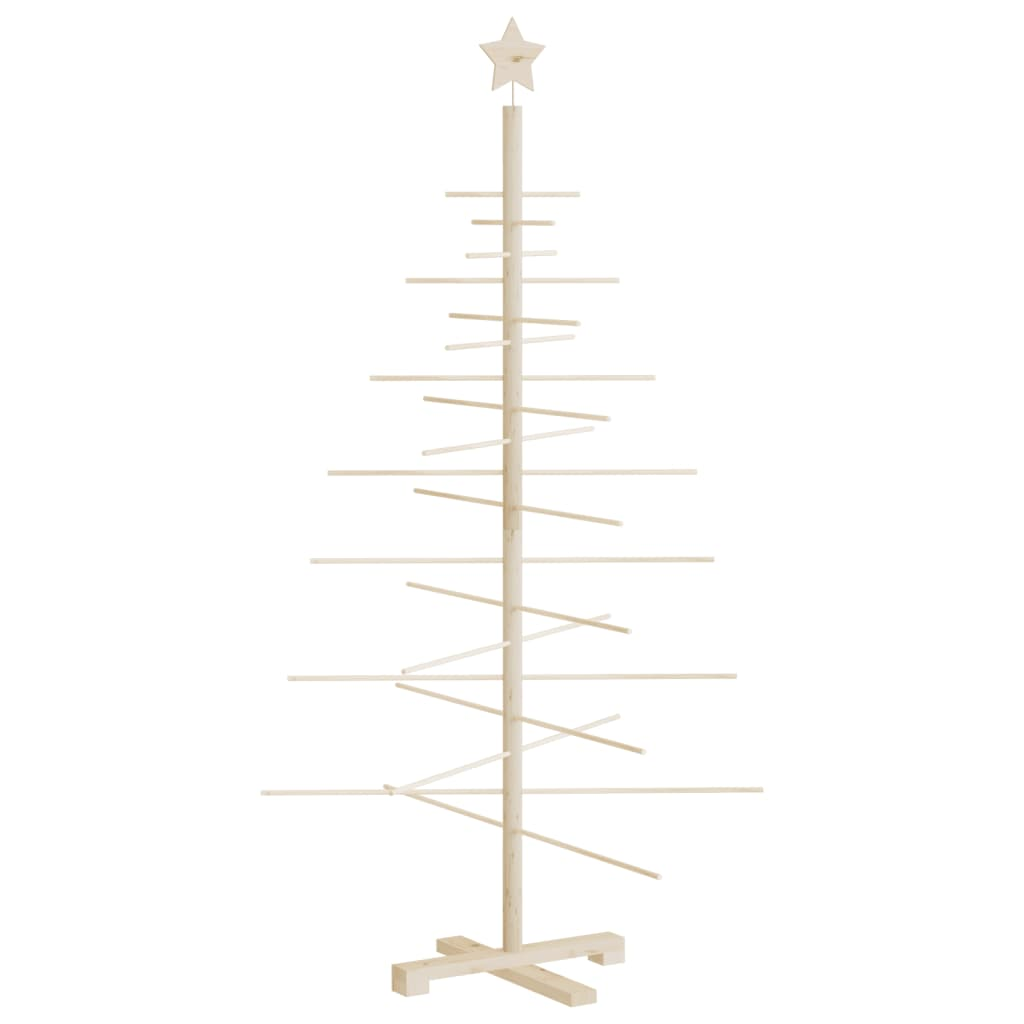 vidaXL Wooden Christmas Tree for Decoration 59.1" Solid Wood Pine