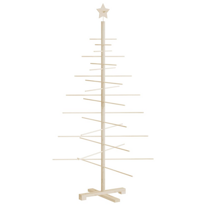 vidaXL Wooden Christmas Tree for Decoration 59.1" Solid Wood Pine