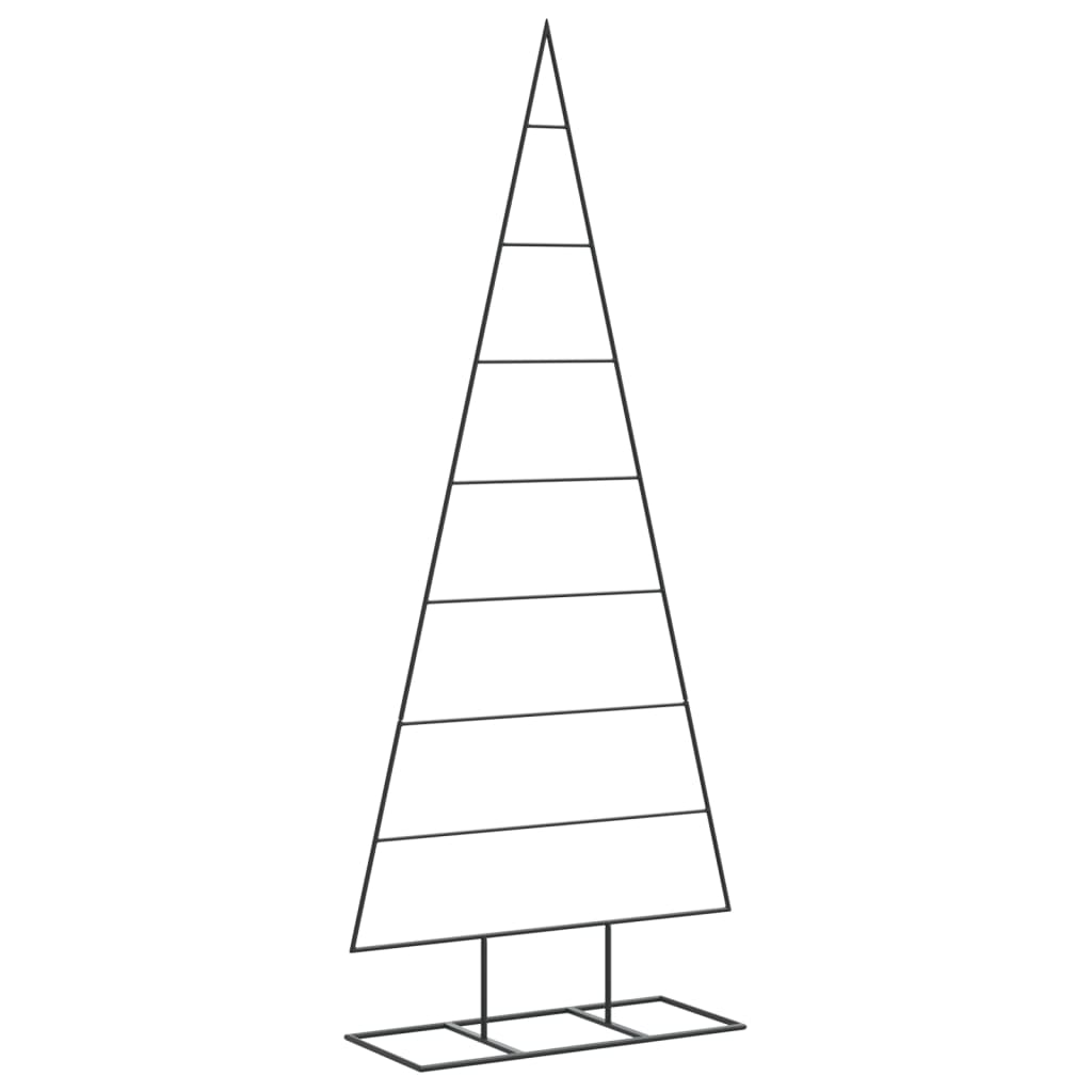 vidaXL Metal Christmas Tree for Decoration Black 59.1"