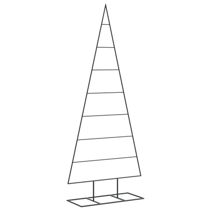 vidaXL Metal Christmas Tree for Decoration Black 59.1"