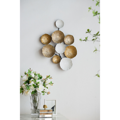 24.5" x 18" Contemporary Metal Wall Decor Accent