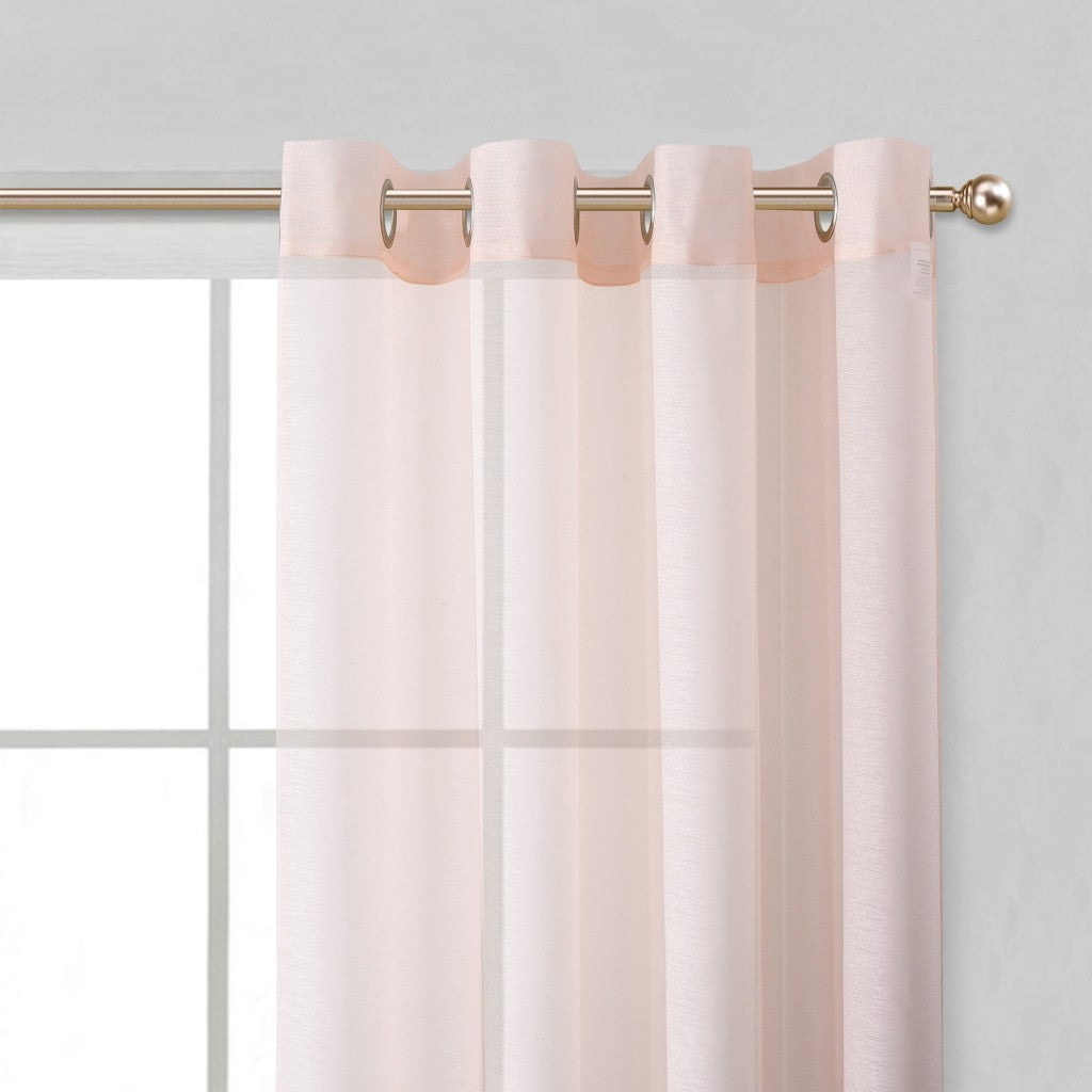 Set of Two 84"  Blush Solid Modern Window Panels