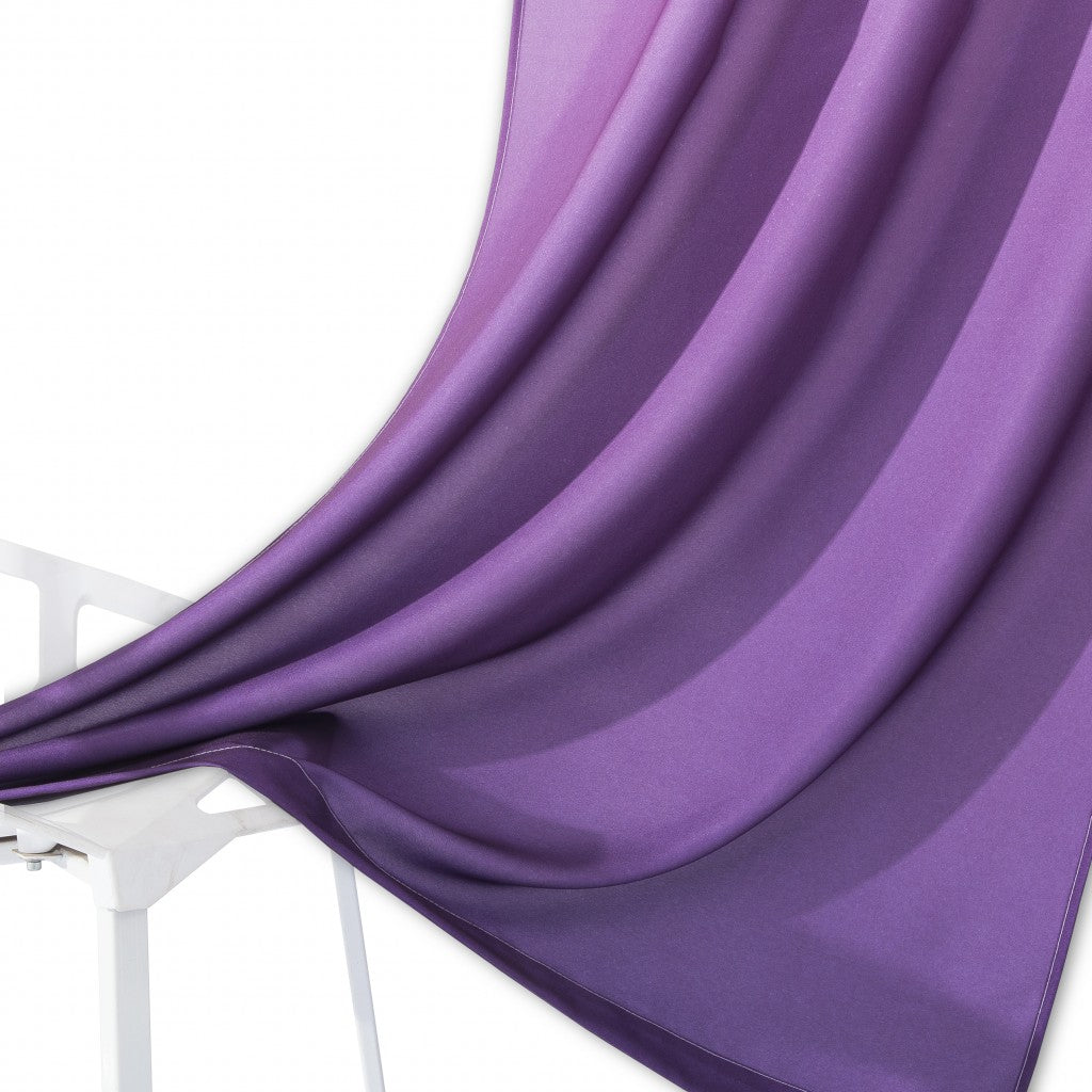 Set of Two 84"  Purple Ombre Window Curtain Panels