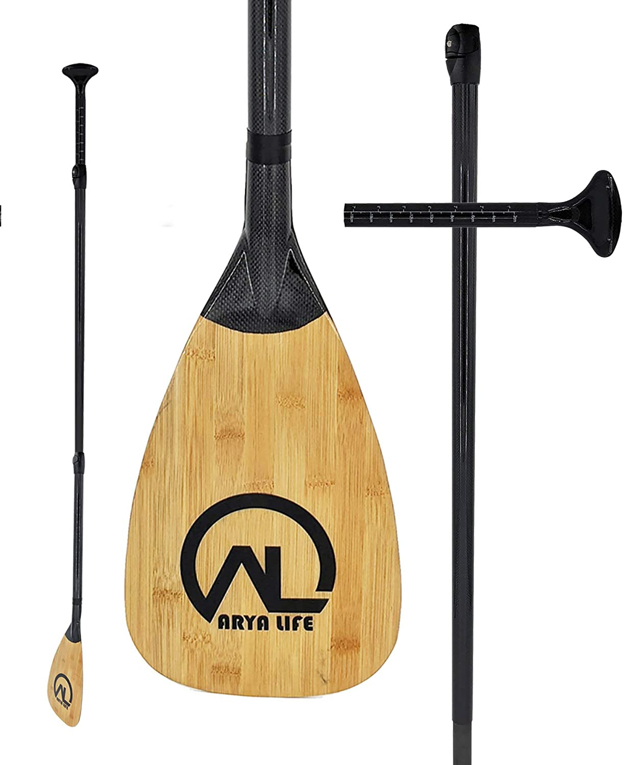 3 Piece Carbon SUP Paddle, 70-86 Inches