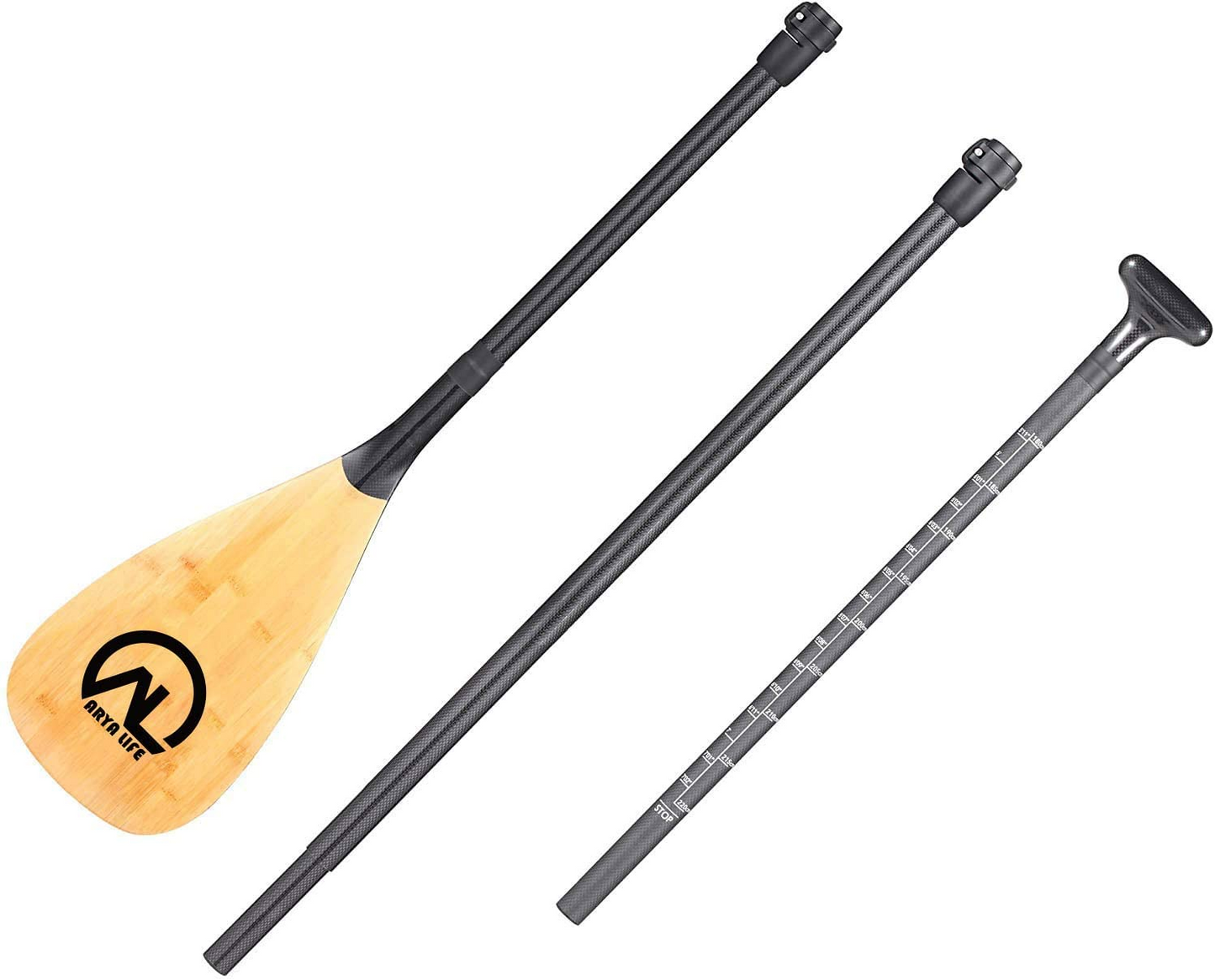 3 Piece Carbon SUP Paddle, 70-86 Inches