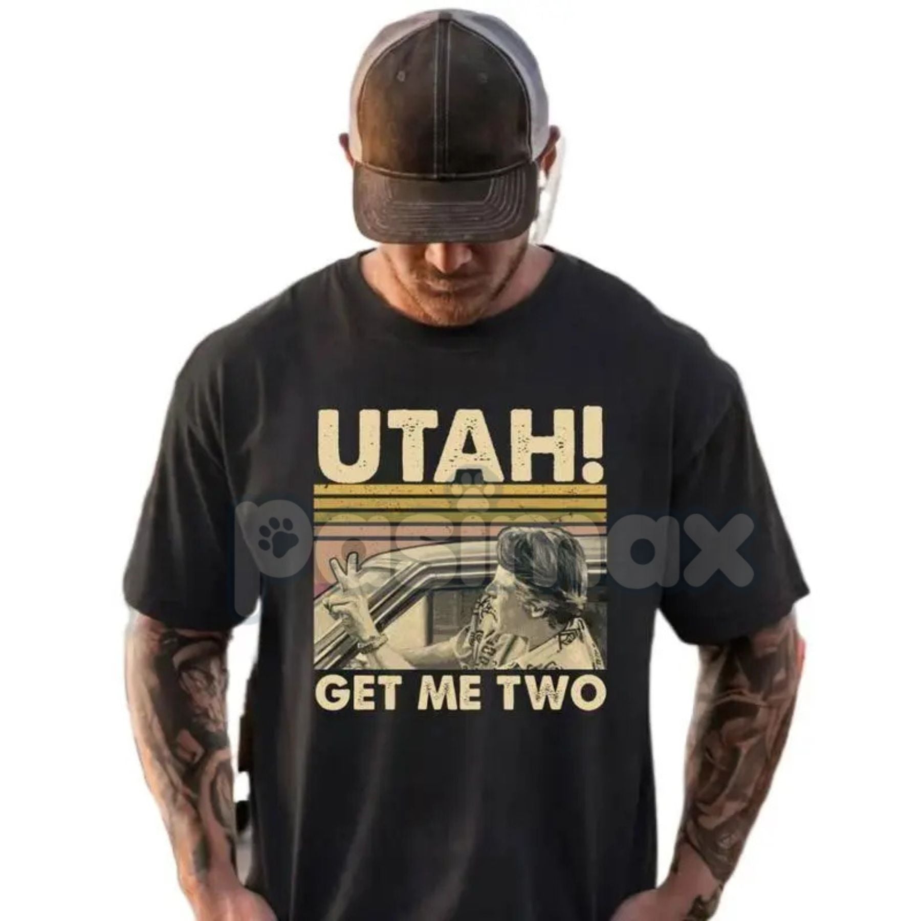 "Utah Get Me Two" Vintage T-Shirt - Funny Retro Quote Shirt, Classic College Fan Apparel