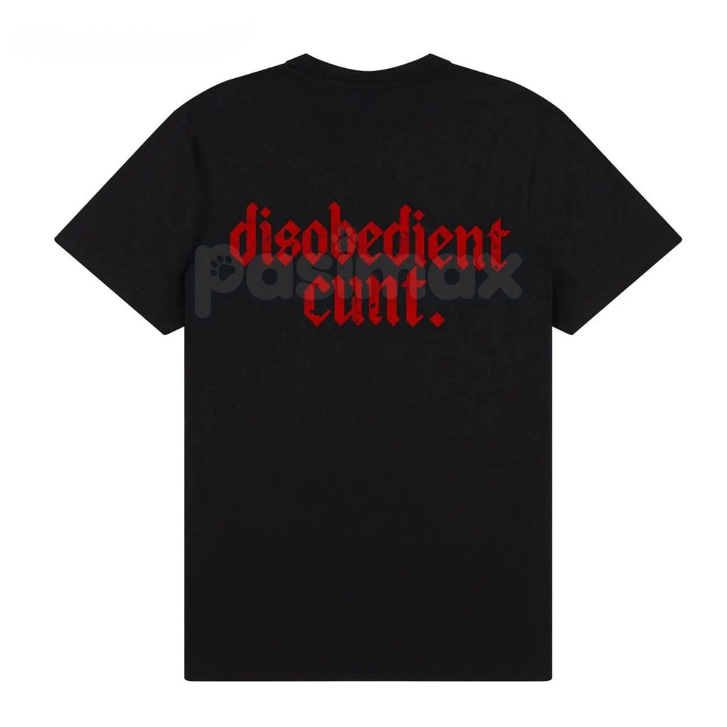"Disobedient" Graphic T-Shirt - Rebel Streetwear Tee, Unisex Statement Shirt, Anti-Establishment Apparel