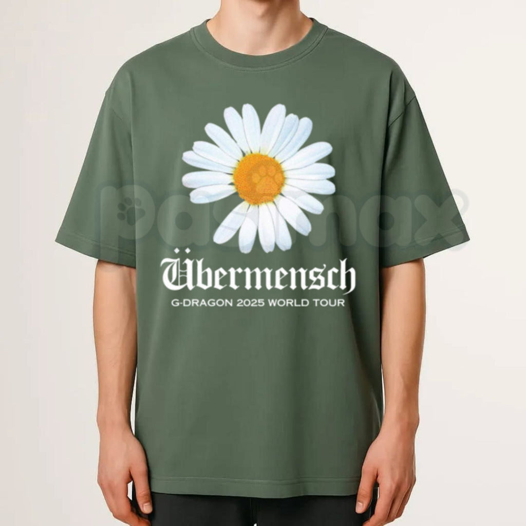 "Daisy Ubermensch World Tour 2025" T-Shirt – Retro Indie Music Graphic Tee, Remastered Heavy Cotton Post-Punk Top, Soft Lived-In Heavyweight Concert Tour Shirt, Made in USA