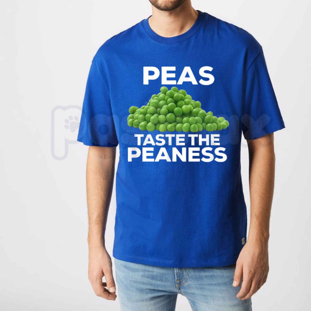 Peas Taste The Peaness T Shirt – Funny Vegetable Food Pun Tee, Sarcastic Dirty Joke Unisex Classic Cotton Gag Gift Shirt
