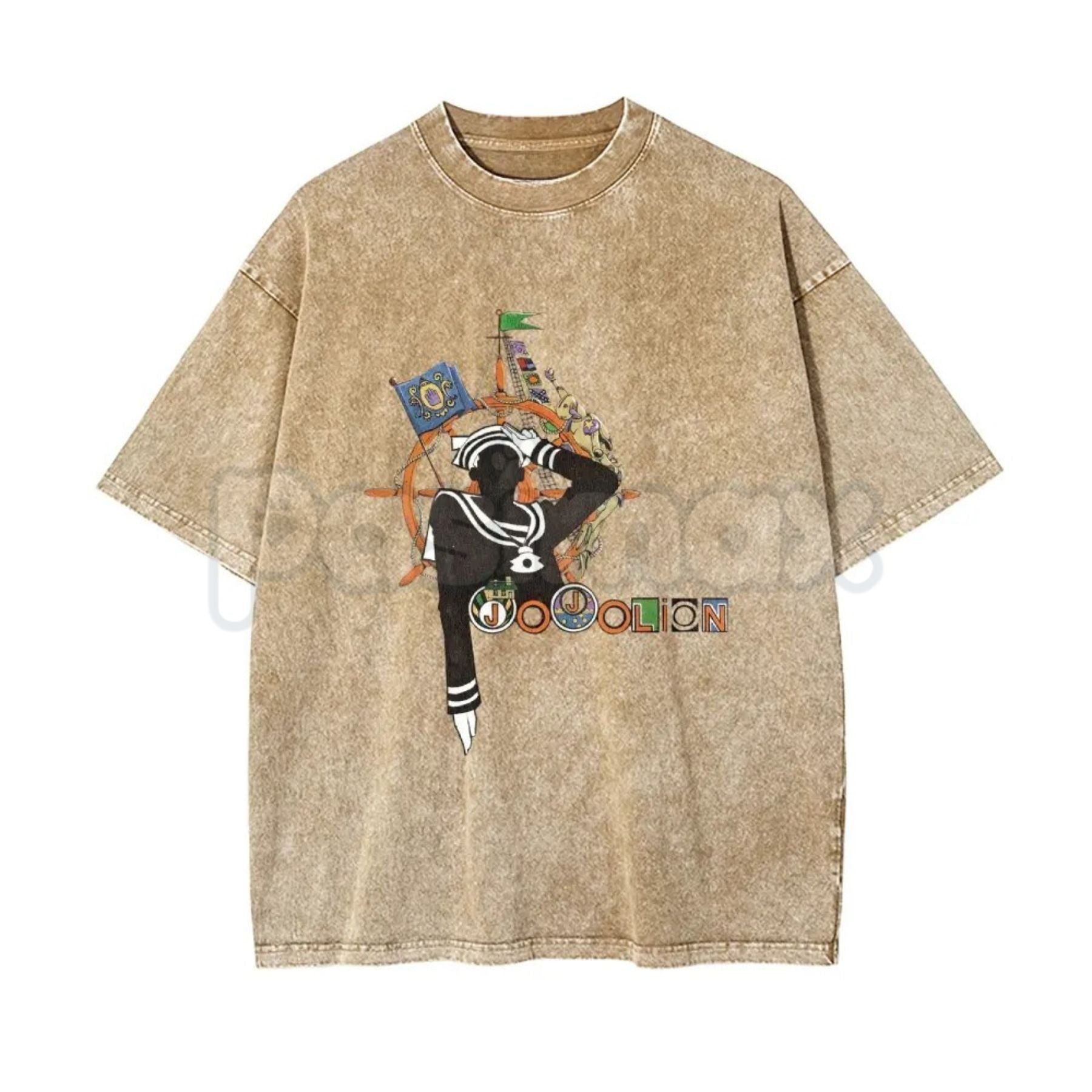 Josuke Higashikata Jojolion Tee – JoJo's Bizarre Adventure Part 8 Retro Wash Cotton Unisex Graphic Shirt