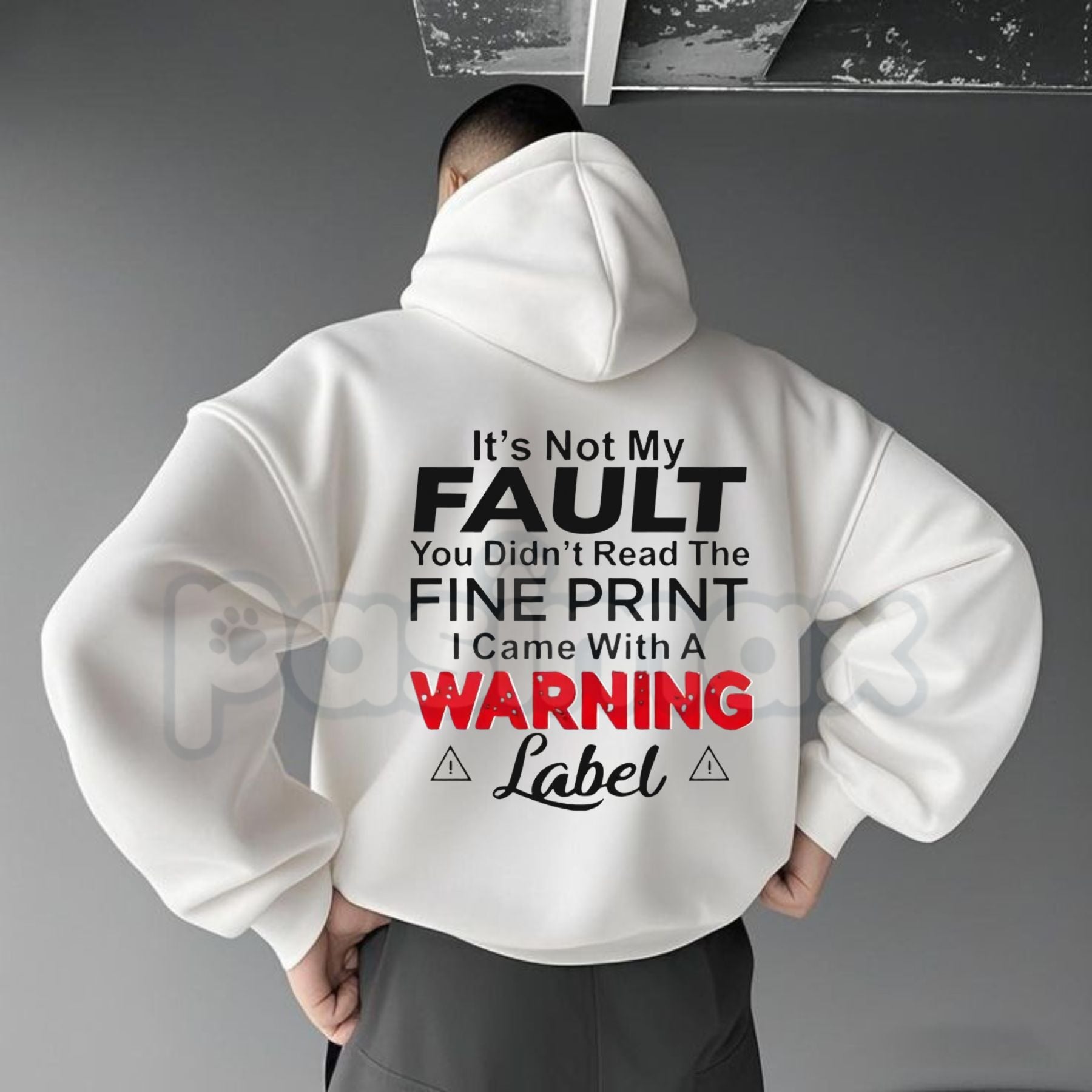 "It's Not My Fault" Funny Hoodie – Sarcastic Slogan Graphic Pullover, Aesthetic Relatable Humorous Sweatshirt, Unisex