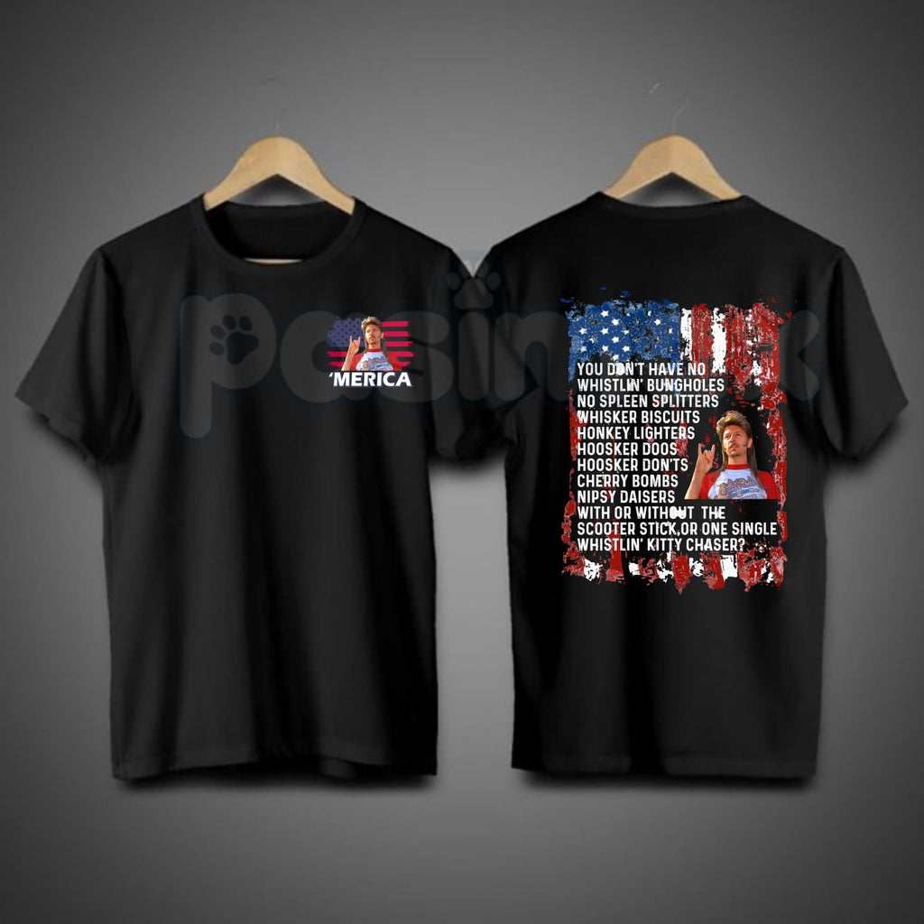 "Joe Dirt" Funny 4th of July T-Shirt – Retro USA Fireworks Graphic Tee, Premium 100% Cotton Cult Classic Movie Shirt, Sarcastic Patriotic Unisex Top, Made in USA