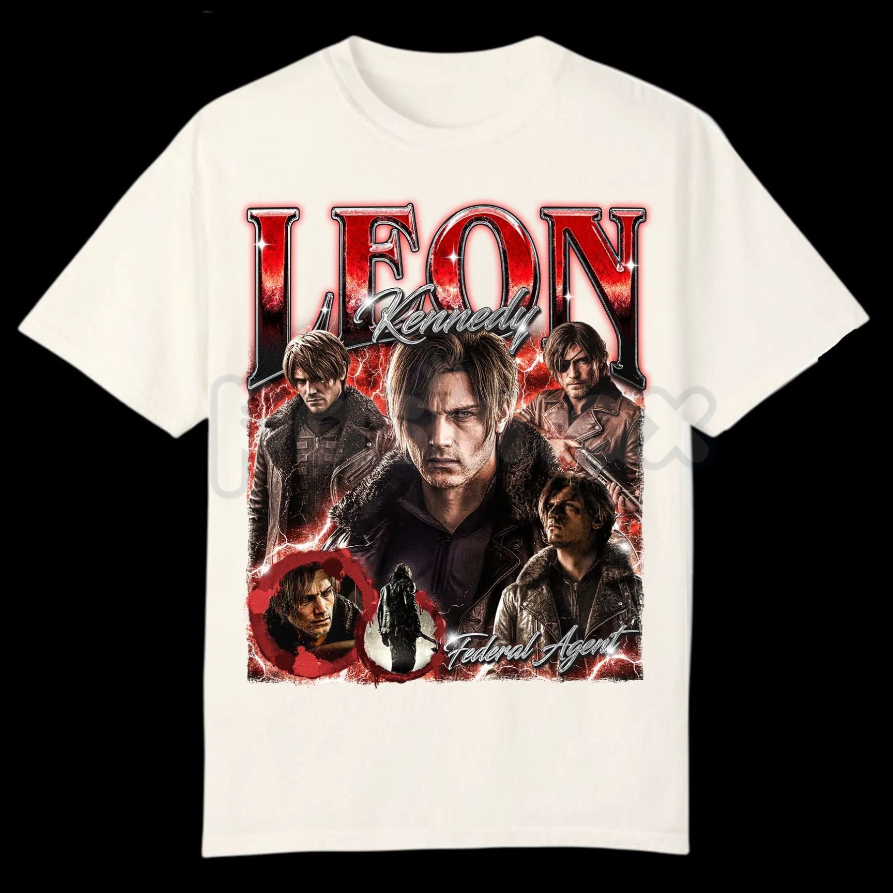 Leon S. Kennedy "Requiem" Bootleg T-Shirt - 2026 Resident Evil Character Graphic Tee, Premium 100% Cotton Survival Horror Top, Vintage Style Leon Kennedy Streetwear, Aesthetic Gaming Fan Gift, Durable Lived-In Unisex Gamer Apparel