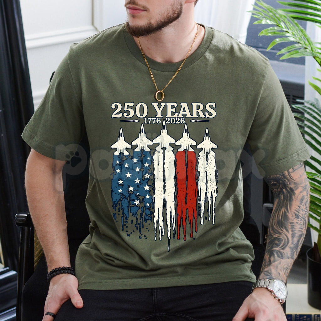 Vintage 1776-2026 USA 250th Anniversary T-Shirt – United States Semiquincentennial Flag Graphic Tee, Remastered Heavy Cotton Patriotic Top, Soft Lived-In Heritage Shirt, Made in USA