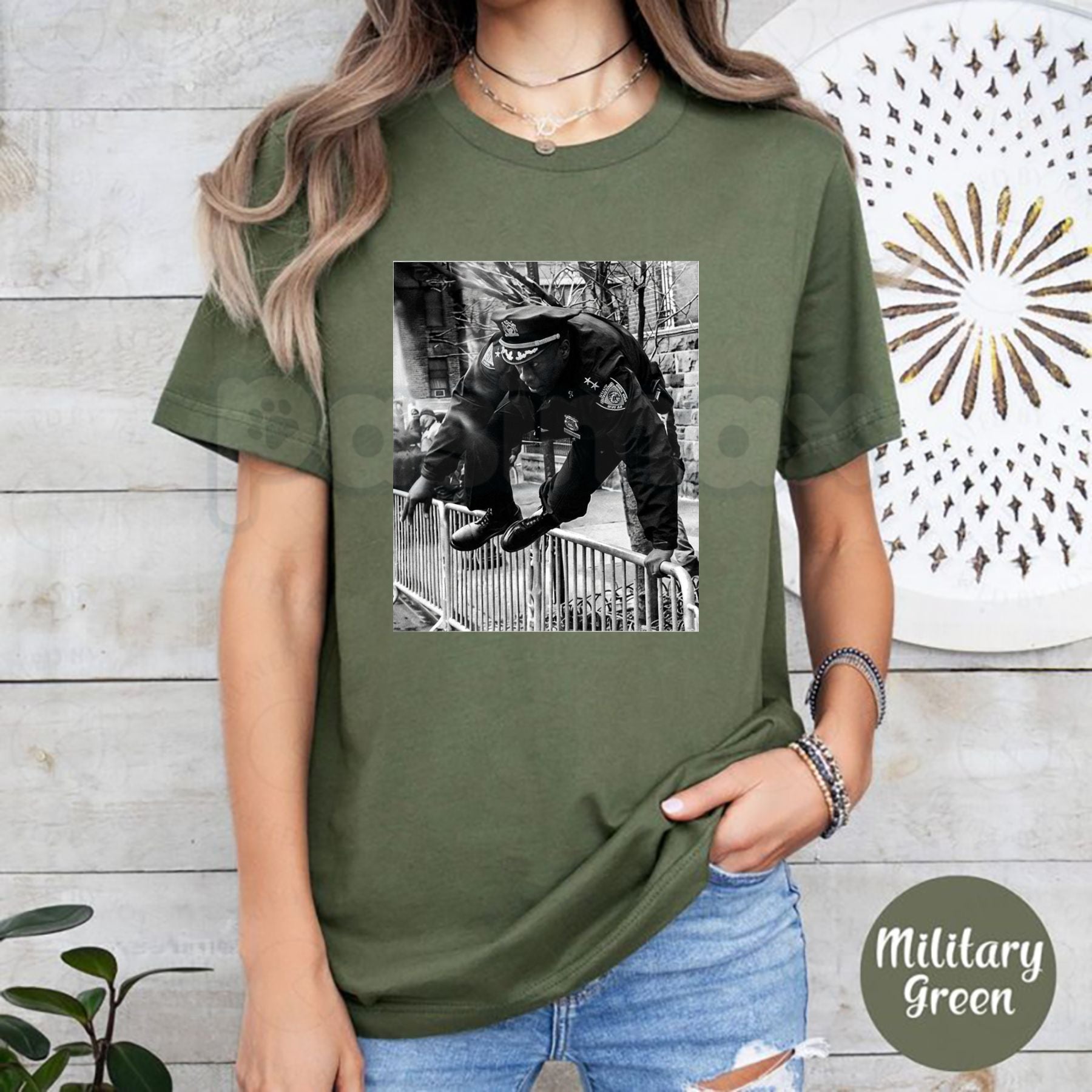 Chief Aaron Edwards American Hero T-Shirt - Honor & Legacy Memorial Graphic Tee, Premium 100% Cotton First Responder Tribute, Patriotic American Hero Apparel, Soft Lived-In Heavyweight Commemorative Top, Made in USA