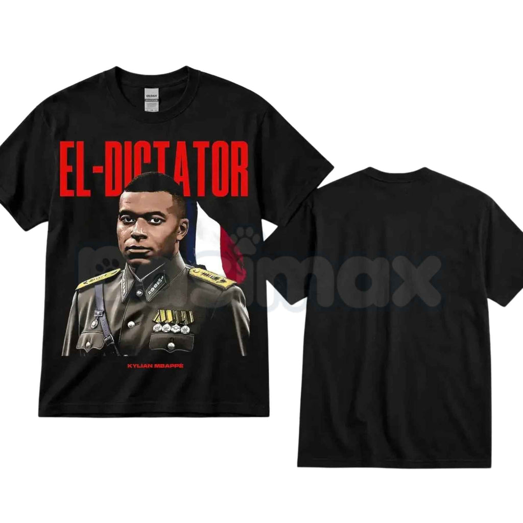 Kylian Graphic T-Shirt – France Soccer Streetwear Tee, Vintage El Dictador Football Unisex Graphic Shirt
