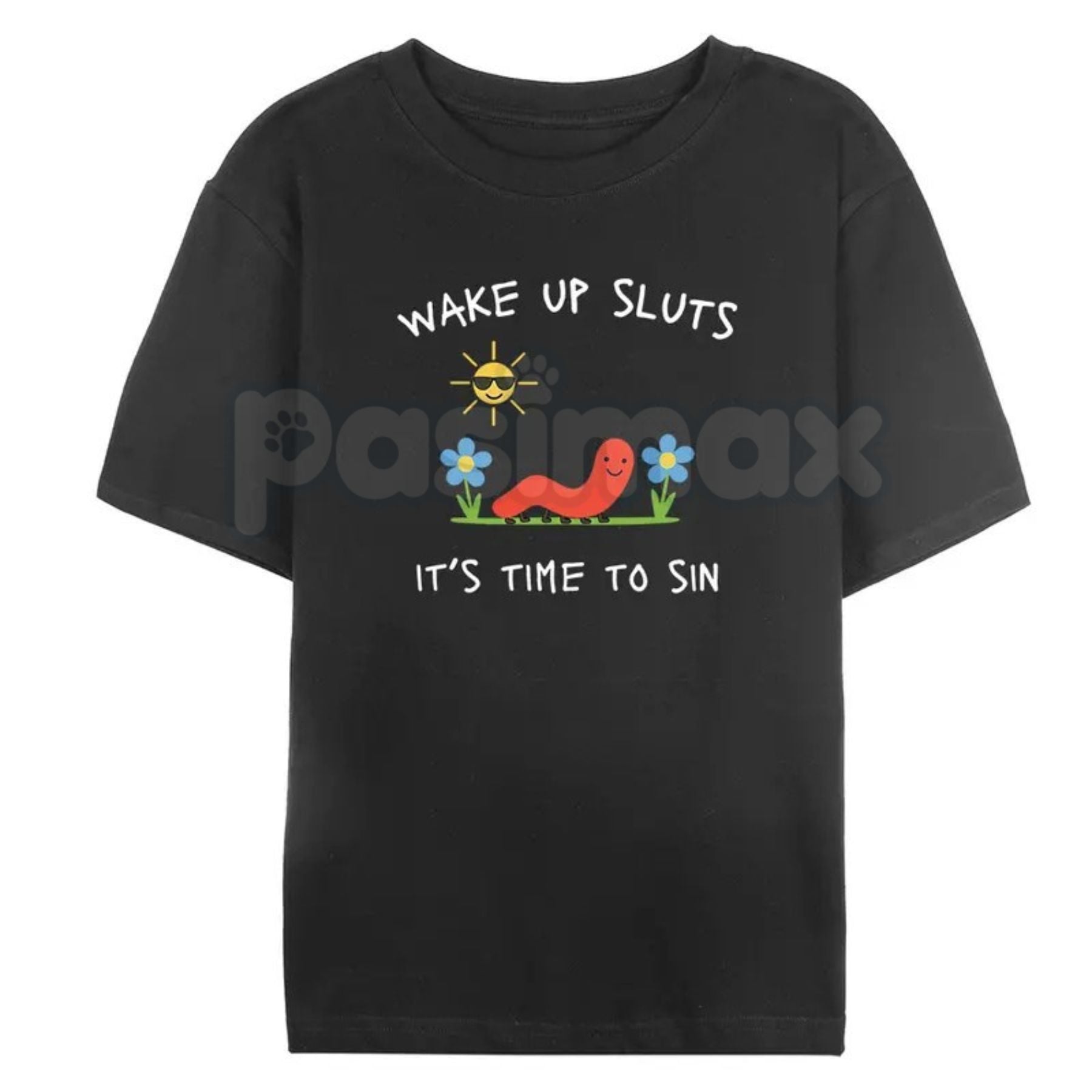 "Wake Up Slts" Funny Animal T-Shirt – Viral Meme Graphic Tee, Premium 100% Cotton Ironic Animal Top, Soft Lived-In Heavyweight Absurdist Humor Shirt, Made in USA