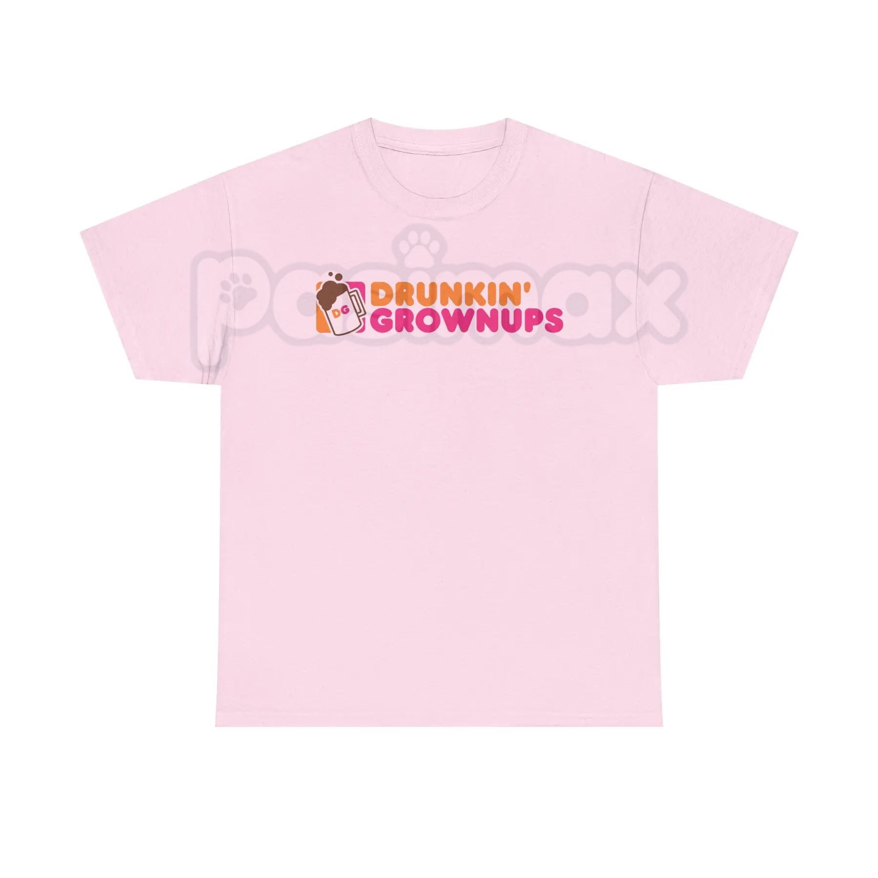 "Drunkin’ Grownups" Sarcastic Drinking T-Shirt - Viral Adult Humor Graphic Tee, Funny Parody Coffee Logo Shirt, Premium Heavyweight Relaxed Fit Top, Party & Brunch Gift for Her & Him, Comedy Slogan Weekend Tee