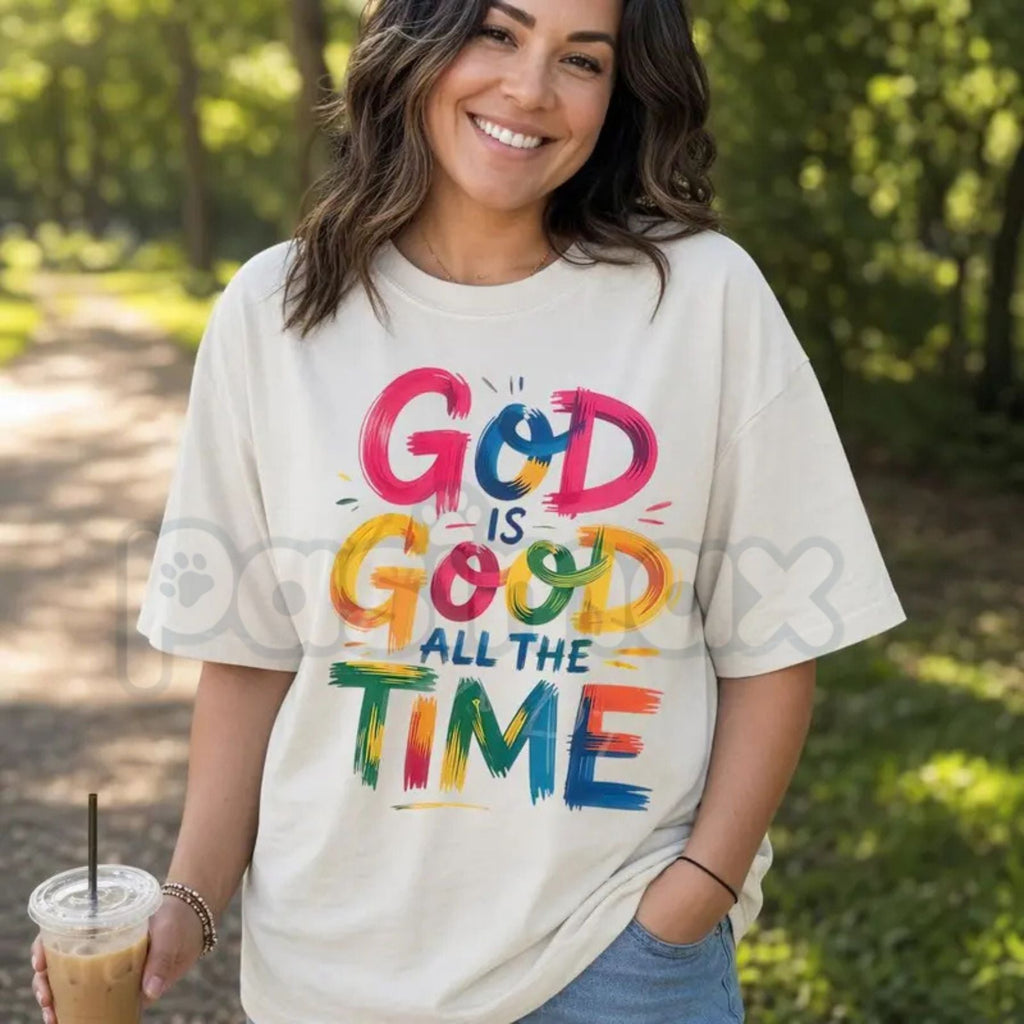 God Is Good All The Time Shirt – Inspirational Christian Faith Tee, Uplifting Religious Worship Graphic Unisex Cotton Shirt