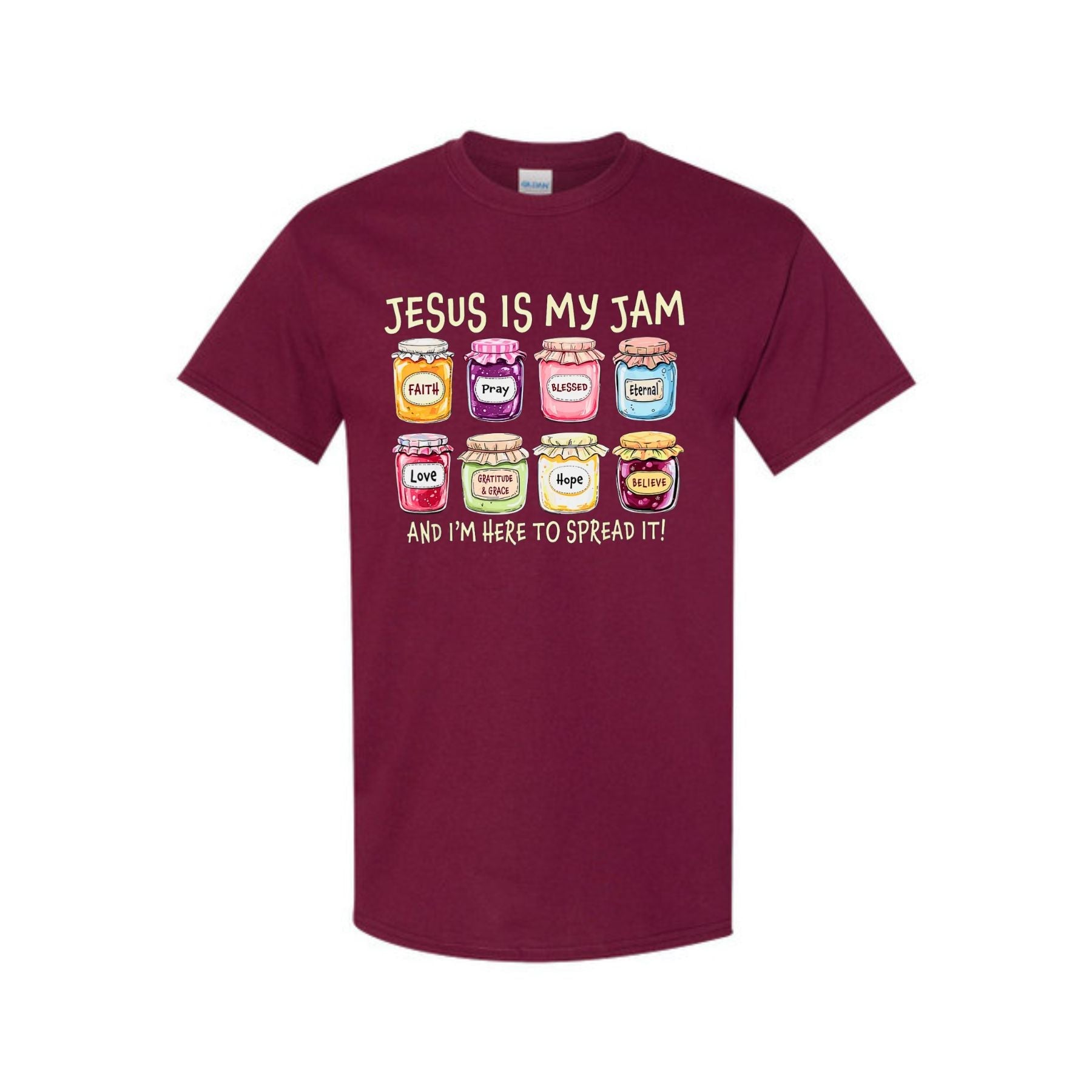 "Jesus Is My Jam" T-Shirt - Humorous Christian Faith Tee, Unisex Casual Shirt
