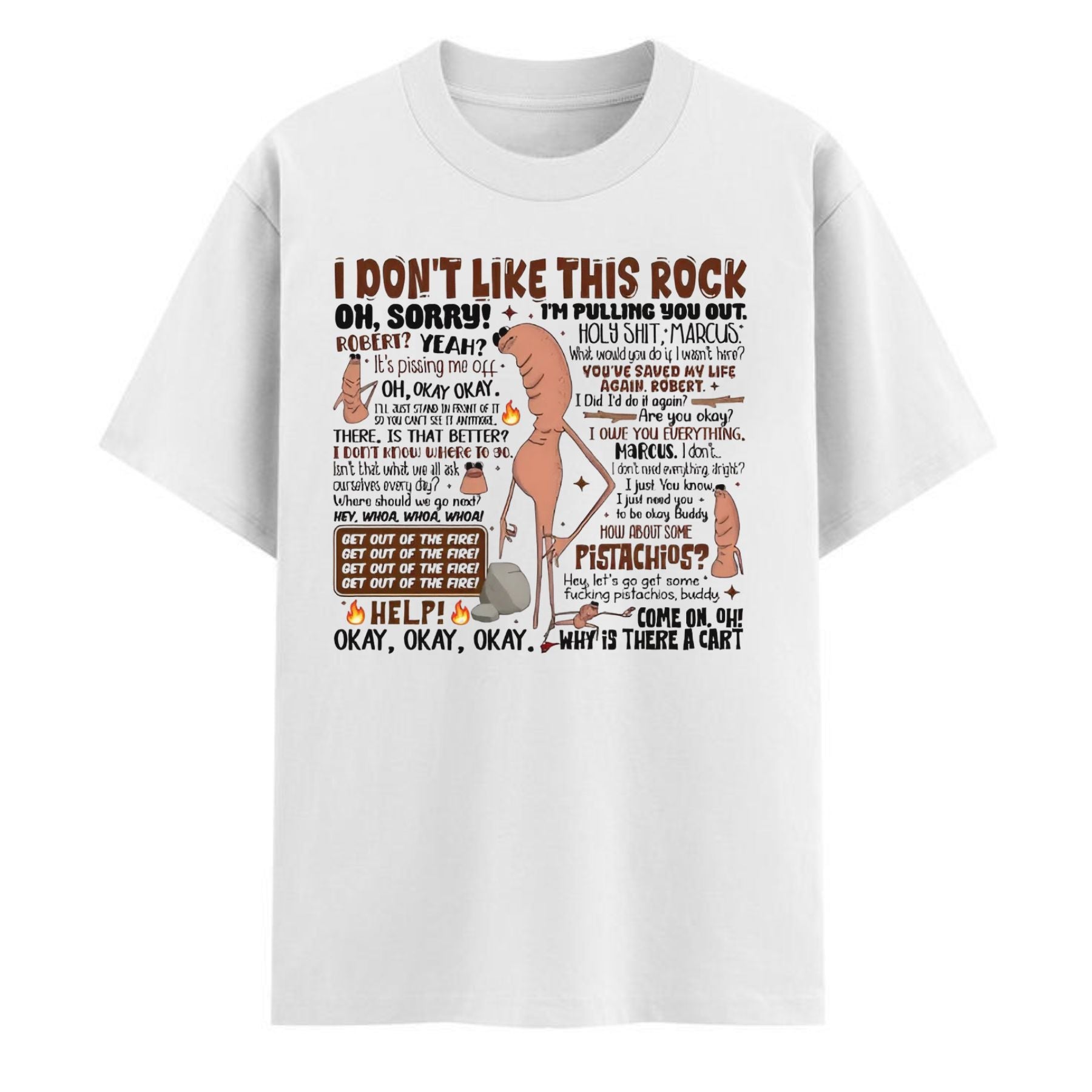 "I Don’t Like This Rock" T-Shirt - Marcus & Robert Graphic Tee, Funny Podcast Streetwear