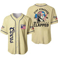 George Washington 1776 Baseball Jersey – 4th of July Coors Beer USA Flag Party Shirt