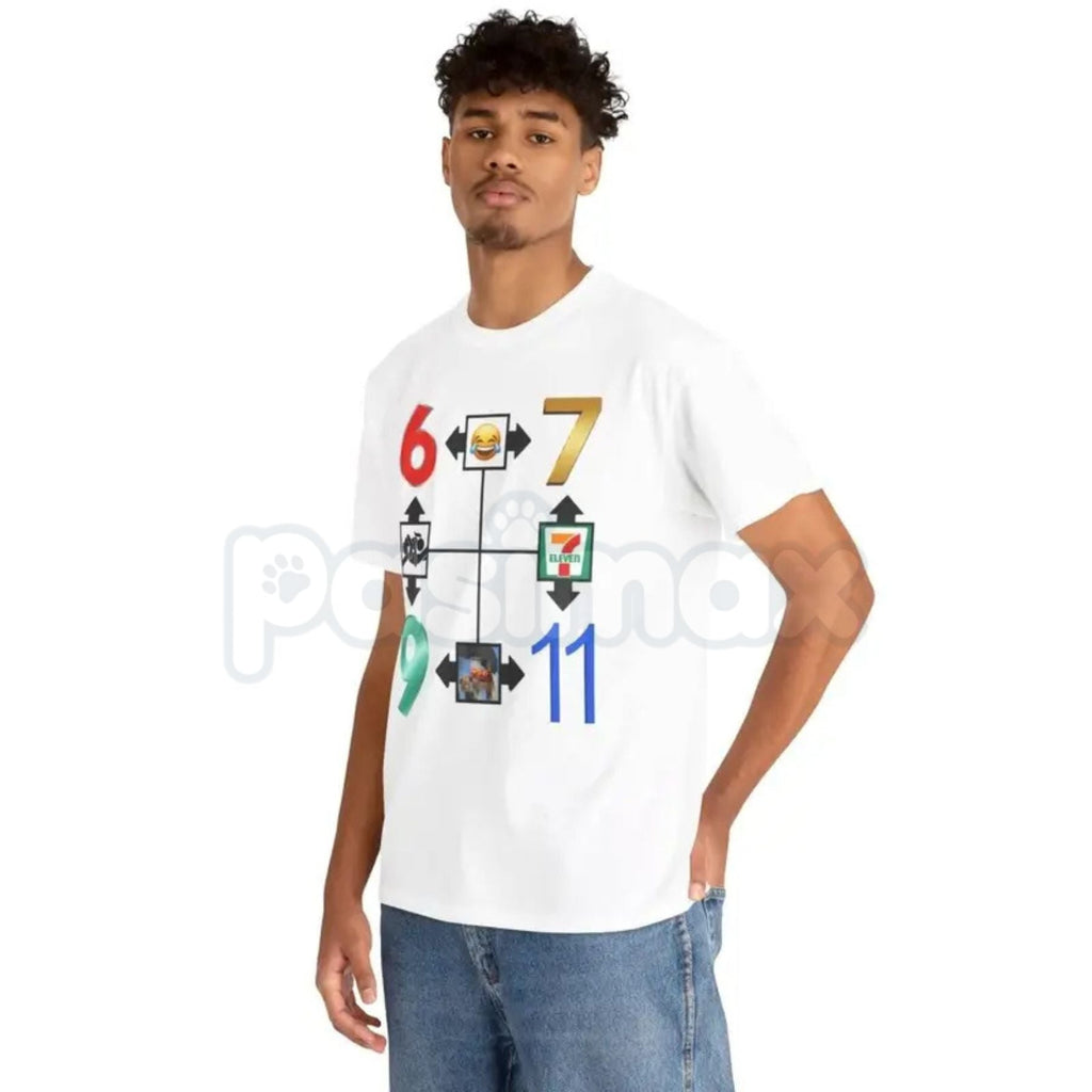 67911 Unisex Heavy Cotton T-Shirt – Premium 100% Cotton Structured Graphic Tee, Soft Lived-In Heavyweight Industrial Top, Minimalist Essential Daily Silhouette Shirt, Made in USA