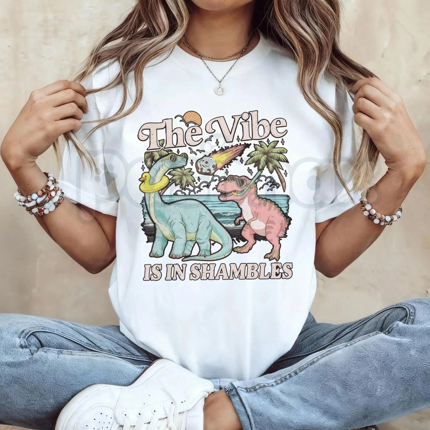 "The Vibe Is In Shambles" T-Shirt – Funny Relatable Quote Graphic Tee, Remastered Heavy Cotton Chaos Statement Top, Soft Lived-In Heavyweight Mood Shirt, Made in USA
