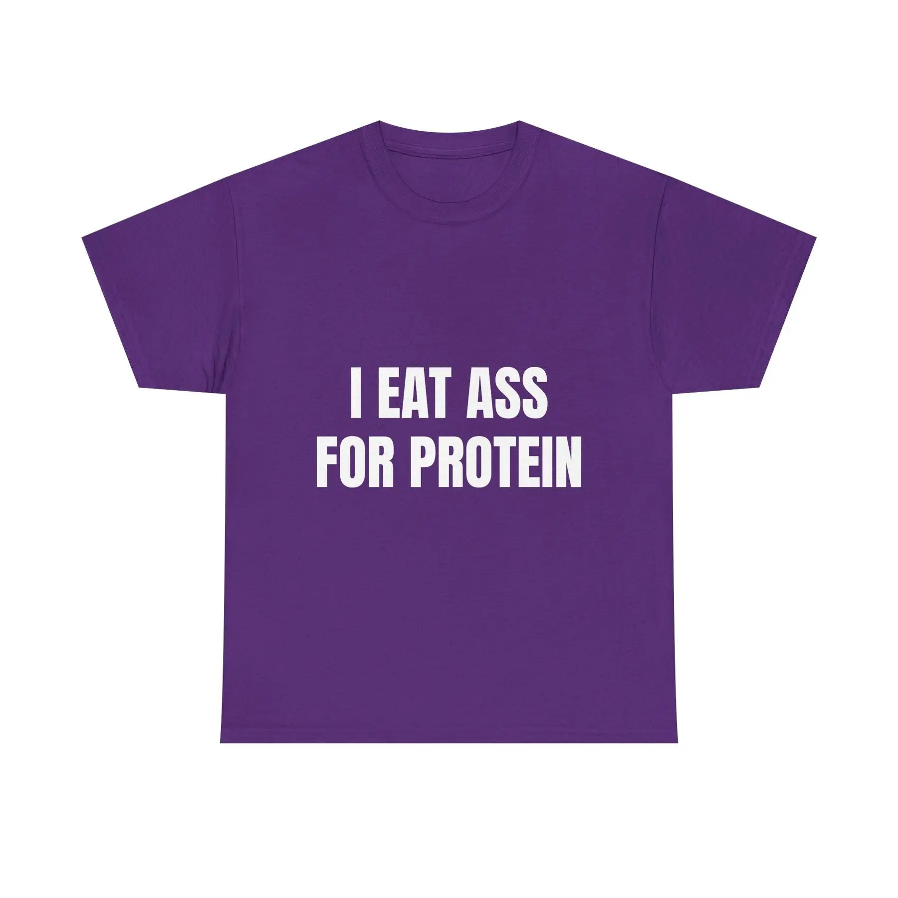 "I EAT THIS FOR PROTEIN" Funny T-Shirt - Viral Gym Shirt, Humorous Workout Tee