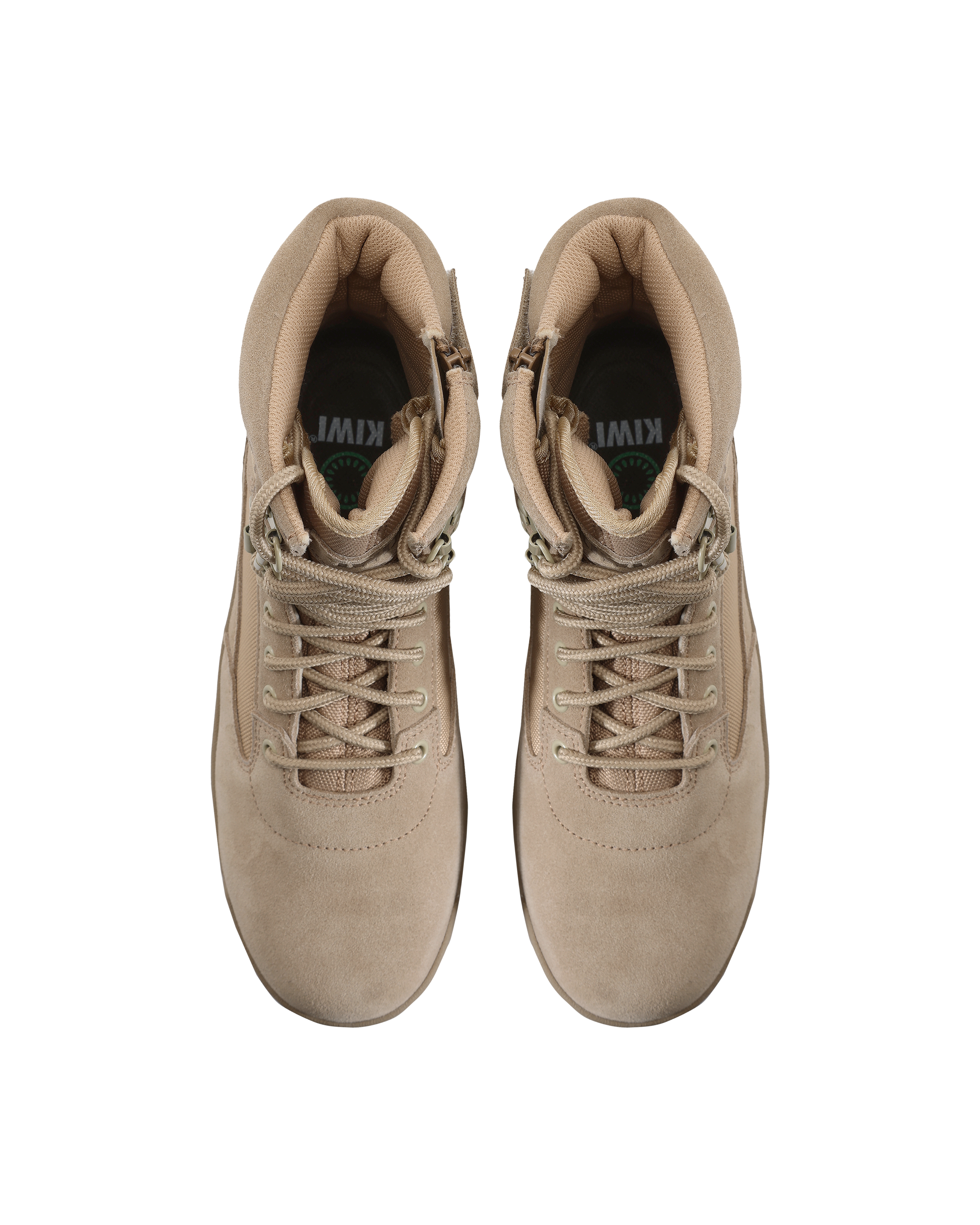 Kiwi Durable Sand Suede 6.5" Steel Toe Zipped Water Resistant Tactical Boots [60200]