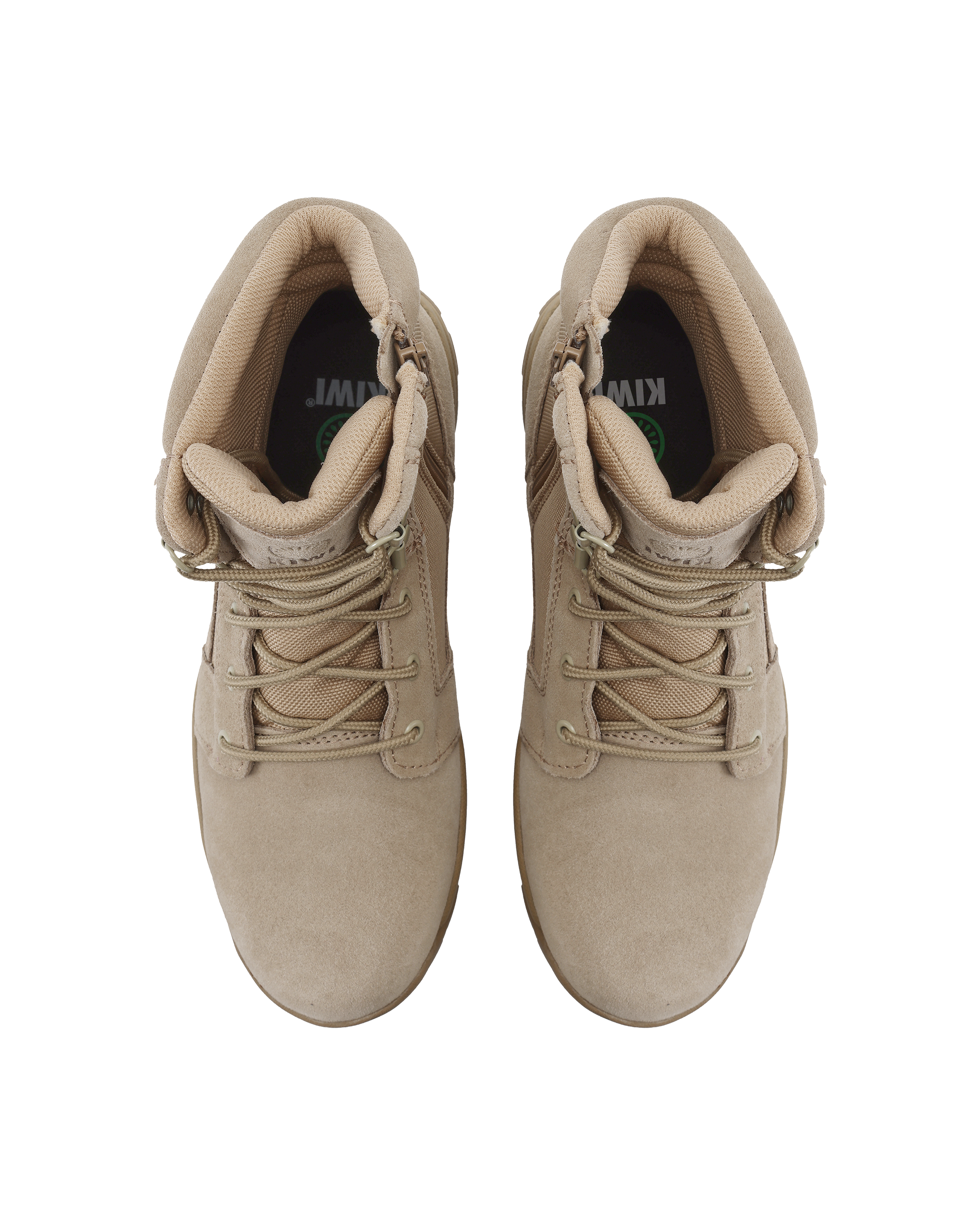 Kiwi Rugged Sand Suede 7" Steel Toe Zipped Water Resistant Tactical Boots [60400]