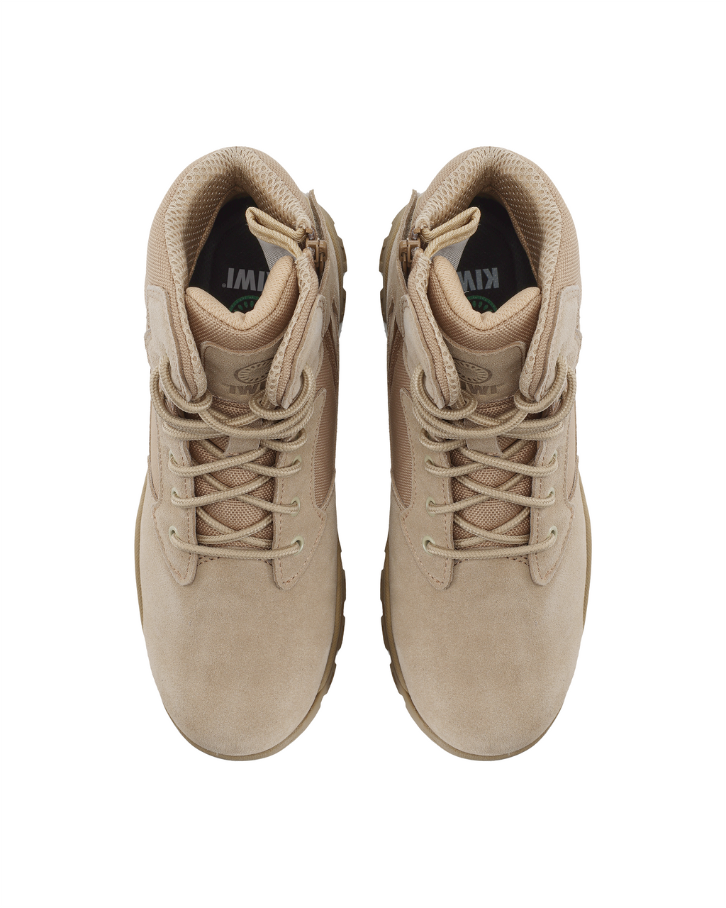 Kiwi Rugged Sand Suede Mid-Cut 6" Composite Toe Zipped Water Resistant Tactical Boots [68000]