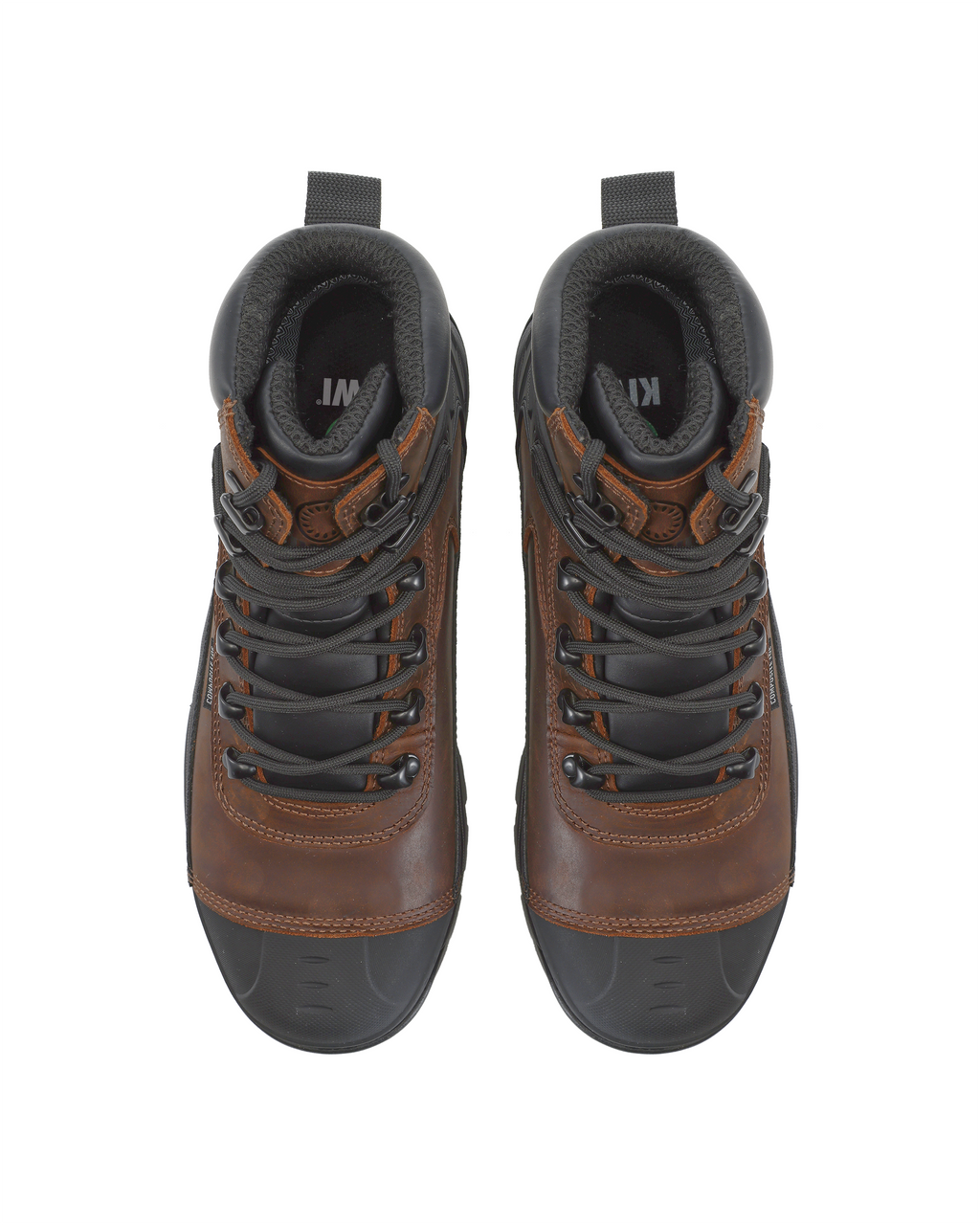 Kiwi ProGuard Brown Crazy Horse Leather Mid-Cut 6" Composite Toe Waterproof Tactical Boots [69200]