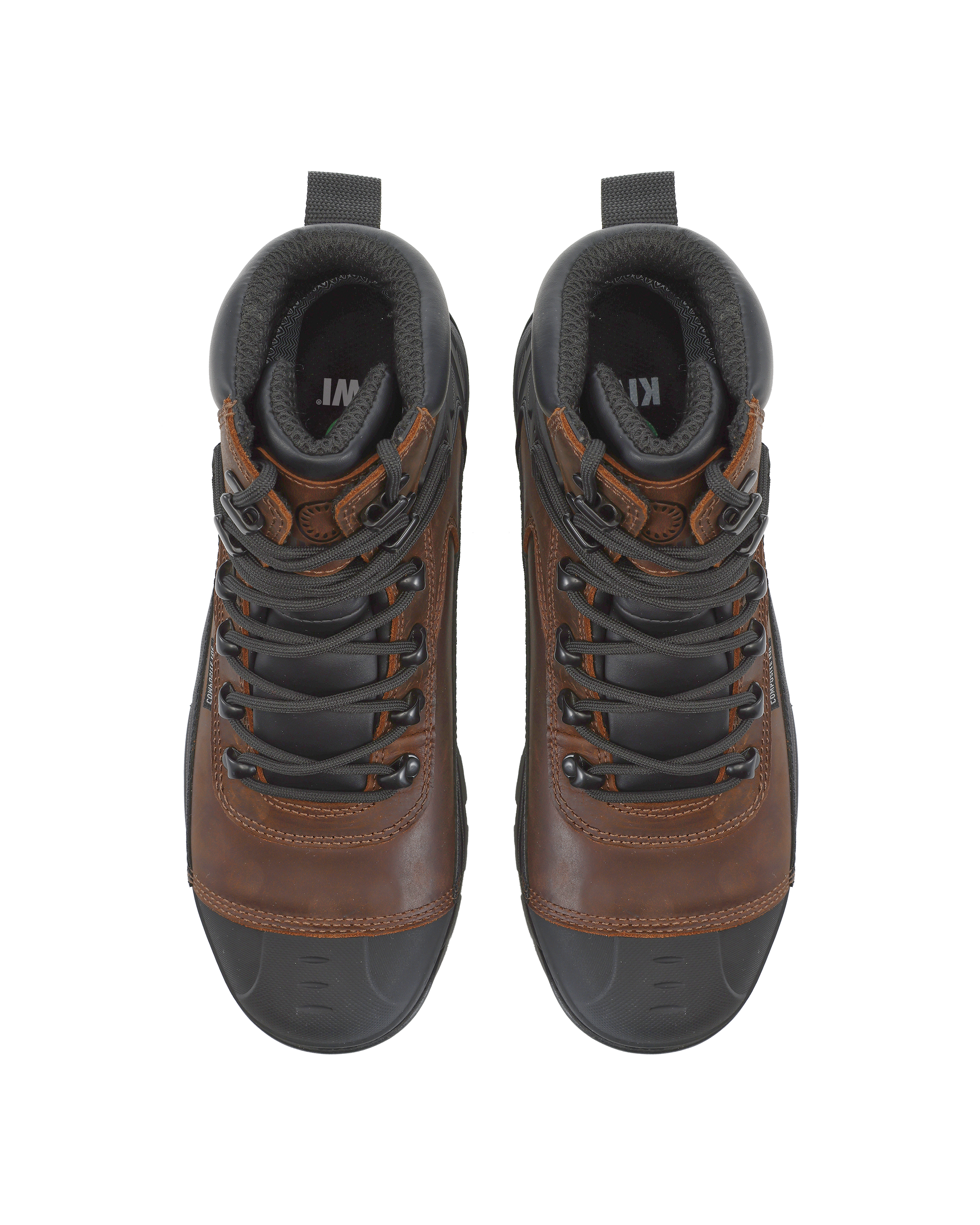 Kiwi ProGuard Brown Crazy Horse Leather Mid-Cut 6" Composite Toe Waterproof Tactical Boots [69200]