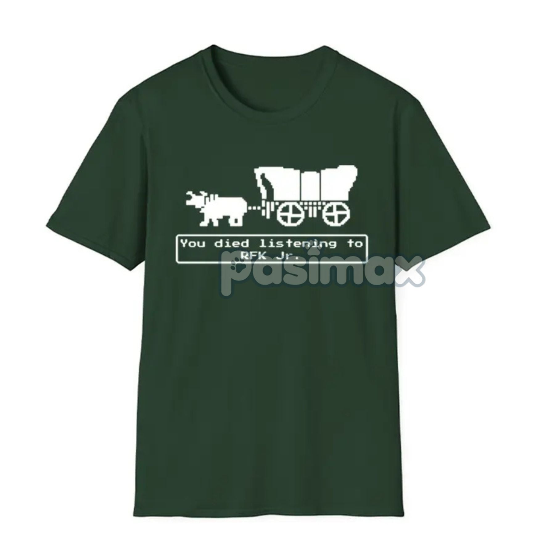 Jr Oregon Trail T-Shirt - Anti-Trump Political Humor Tee, Funny Vintage Game Parody