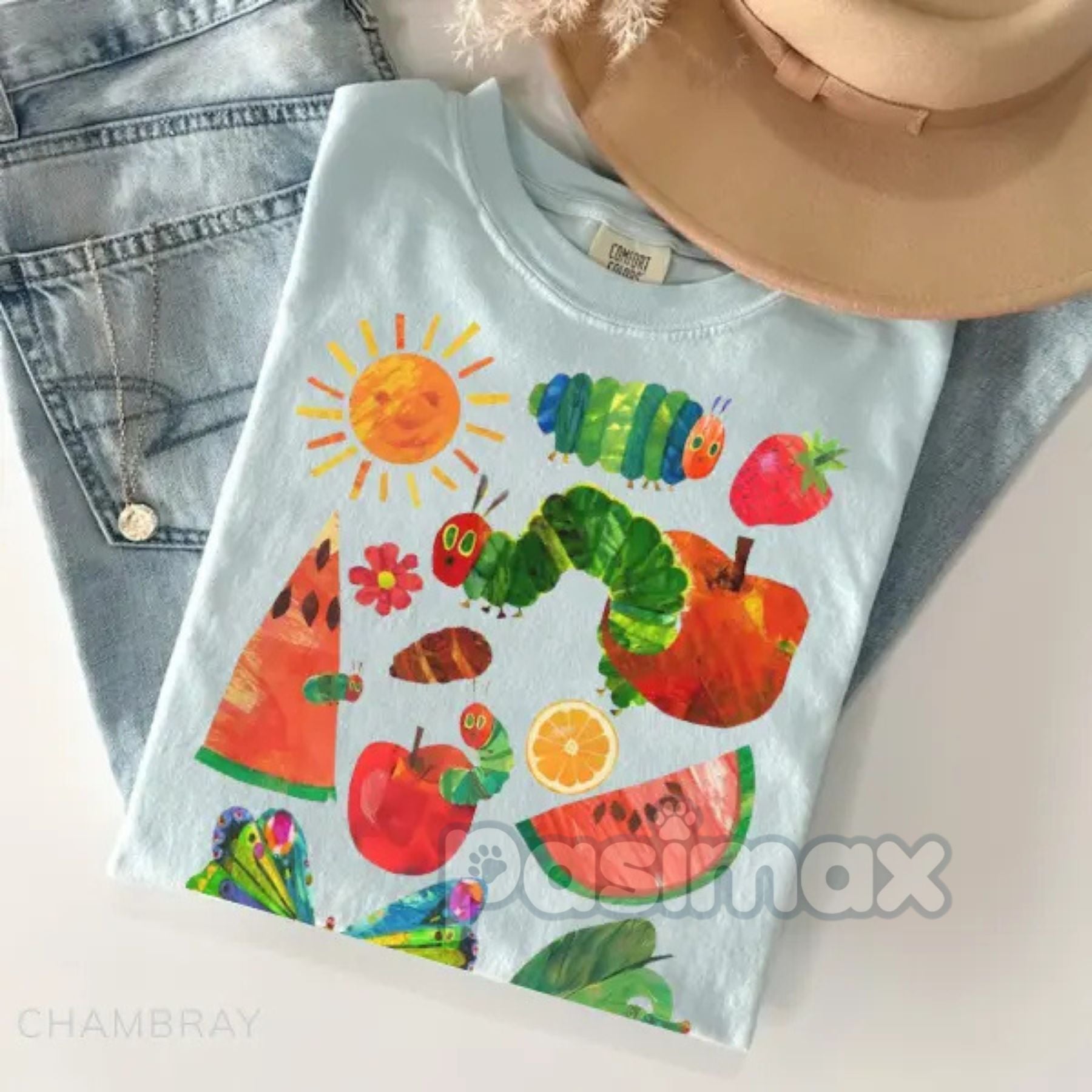 Hungry Caterpillar Teacher Shirt – Back To School Outfit, First Day of School Tee, Teacher Life Apparel, Gift for Educator