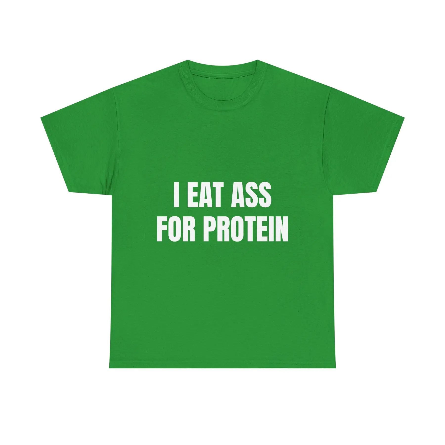 "I EAT THIS FOR PROTEIN" Funny T-Shirt - Viral Gym Shirt, Humorous Workout Tee