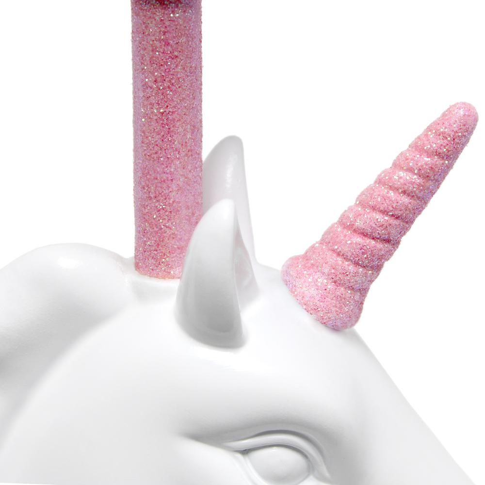 Sparkling Pink and White Unicorn Table Lamp